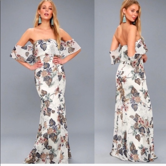 Lulus Dresses & Skirts - lulu’s ray of sunshine floral OTS maxi dress